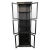 Contemporary Black & Brass Narrow Display Cabinet For Sale - Image 3 of 12