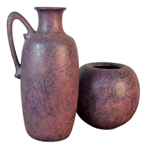 Ceramic Model 302/2 & 305/3 Vases from Ruscha, West Germany, 1970s, Set of 2