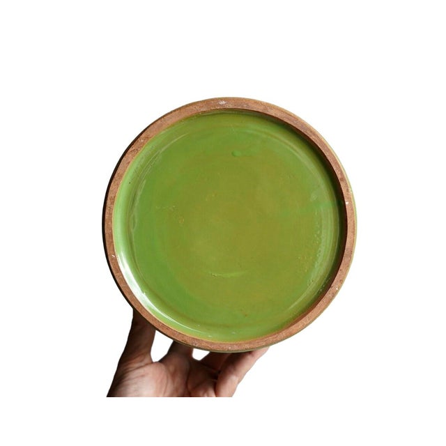 Aldo Londi Ceramic Jadiniere Flower Pot in Green Colarate For Sale In Los Angeles - Image 6 of 6