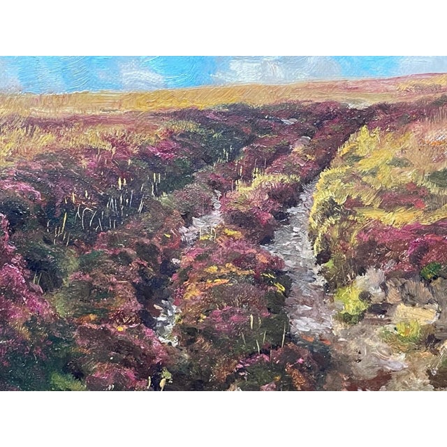 Victorian Arthur Wardle Signed Exmoor Moorland Landscape Oil Painting, British Victorian Circa 1900 For Sale - Image 3 of 18