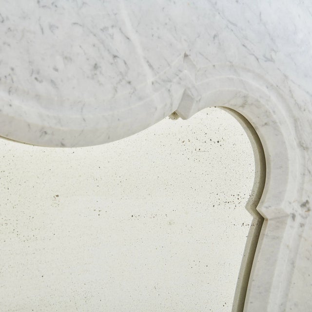 Early 1900s Carrara Marble Bistro Mirror For Sale In Chicago - Image 6 of 11