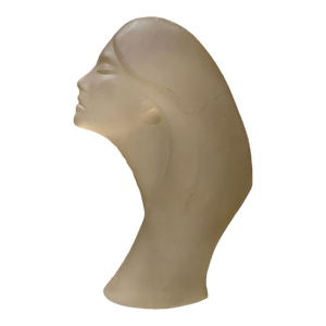Vintage "Stargazer" Frosted Lucite Bust Sculpture David Fisher Austin Productions