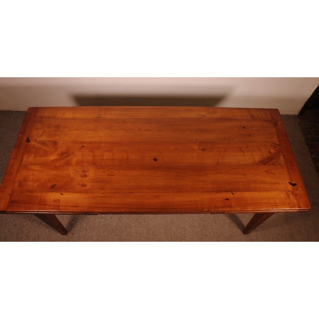 Antique Extendable Table in Cherry For Sale - Image 4 of 14