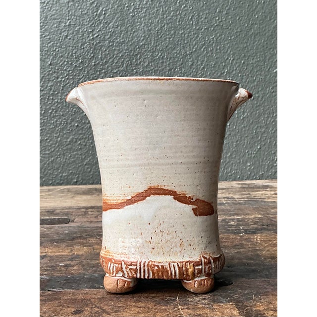 Vintage Original Splatter Studio Pottery Vase For Sale - Image 11 of 12