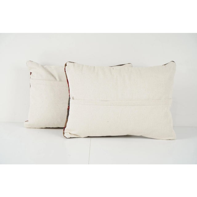 Striped Kilim Cushion Cover - A Pair For Sale - Image 4 of 4