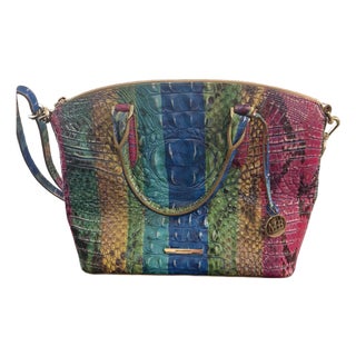 Brahmin Duxbury Azalea Rainbow Shoulder Satchel Bag Rare For Sale