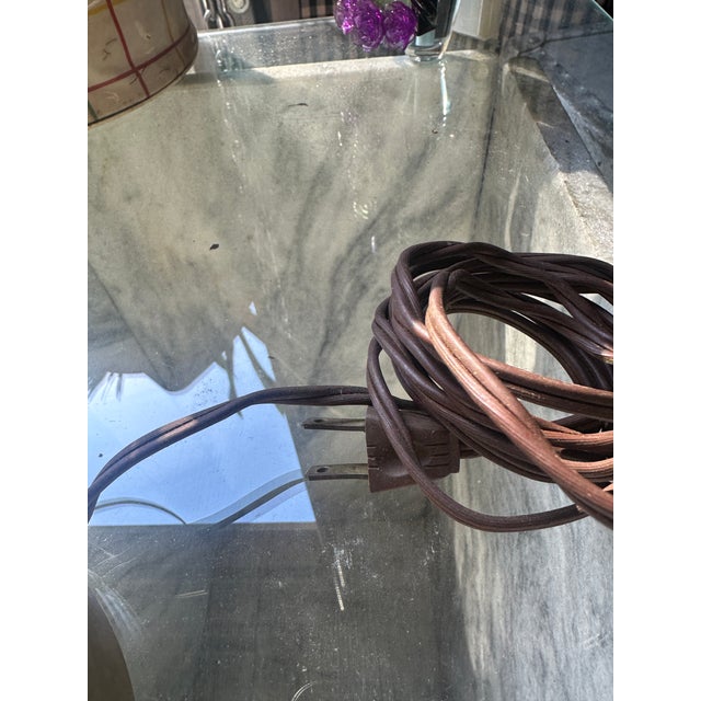 Up for consideration is a beautiful vintage brass double hurricane student lamp style table lamp. This is such a lovely...