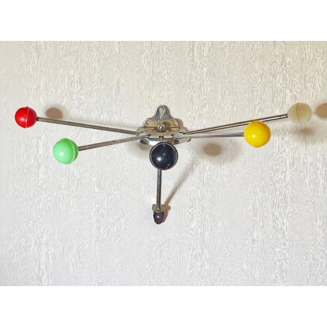 Spanish Vintage Wall Coat Rack with Colored Balls, 1960s For Sale - Image 18 of 18