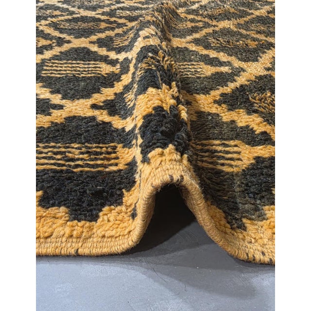 1970s Handmade Atlas Mountain Wool Rug - 12.7 X 5.9 Ft For Sale - Image 5 of 8