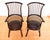 Antique Arts and Crafts Beech and Leather Liberty Windsor Chairs, 1900s, Set of 2 For Sale - Image 12 of 18
