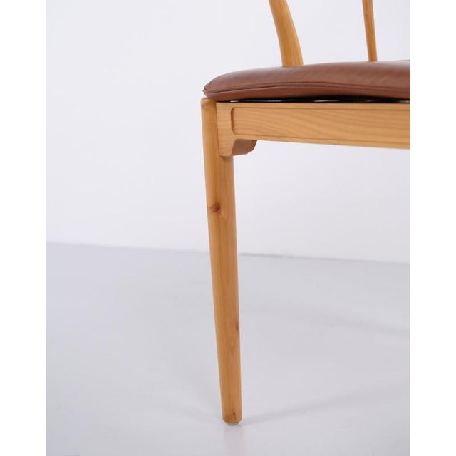China Chairs FH 4283 in Cherry Wood with Leather by Hans J. Wegner for Fritz Hansen, 1970s, Set of 4 For Sale - Image 11 of 16