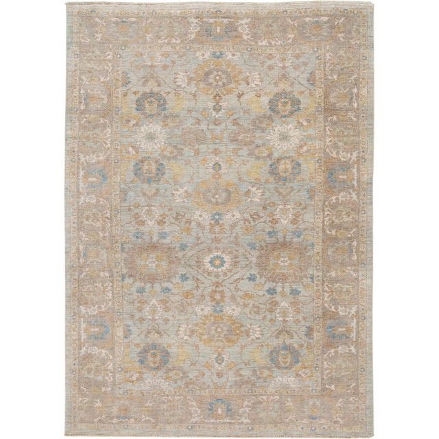 21st Century Modern Sultanabad Wool Rug 9'x12' For Sale - Image 12 of 12