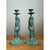 Vintage Patinated Metal Winged Sphinx Candelabras - Pair For Sale - Image 9 of 12