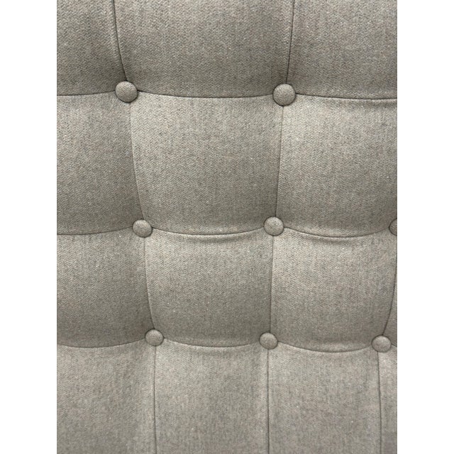 Gray Early 20th Century Hans Wegner Papa Bear Chair and Ottoman by AP Stolen Reupholstered For Sale - Image 8 of 17