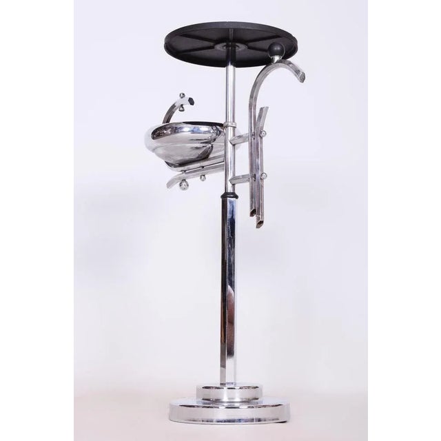 Small Bauhaus Side Table in Chrome & Bakelite, Germany, 1930s For Sale - Image 6 of 9