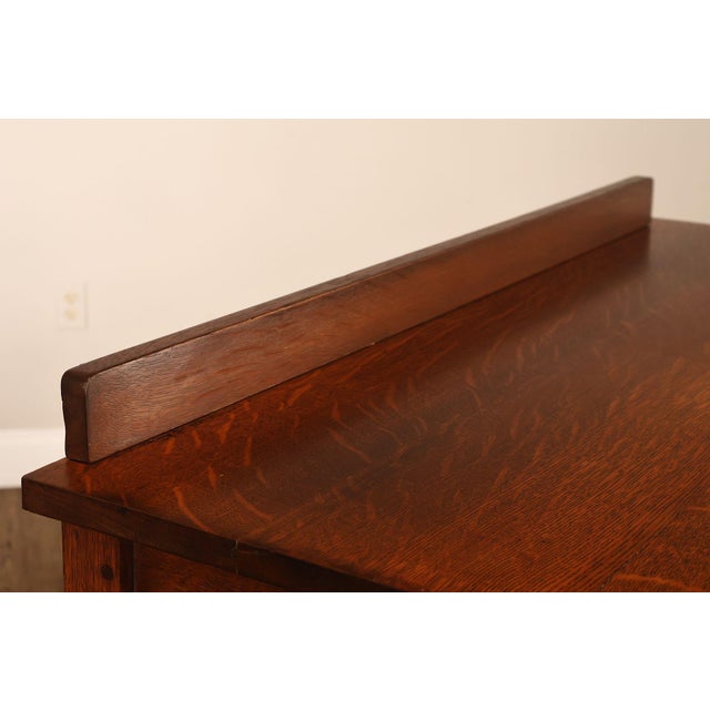 Antique Gustav Stickley Mission Oak Chest Of Drawers #909 For Sale - Image 12 of 18