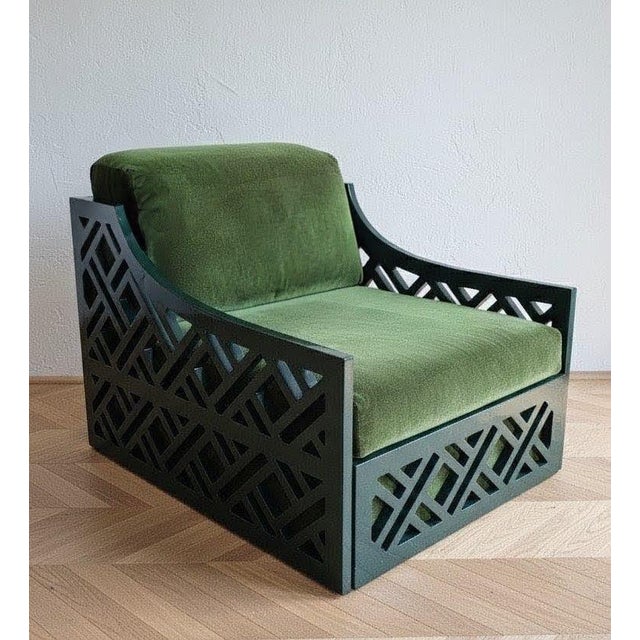 Vintage Armchairs from Vivai Del Sud, 1970s, Set of 2, in Good conditions. Designed 1970 to 1979 This piece is attributed...