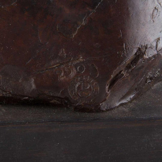 David Aronson, Judaica Bronze Sculpture "Rabbi" Figure Jewish American Boston Figural Modernist For Sale - Image 4 of 18