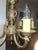 1990s French Empire Style 6 Arm Solid Brass Chandelier For Sale - Image 4 of 10