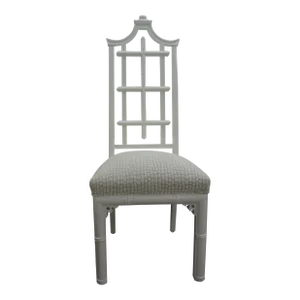 Vintage Chinese Chippendale Style Lacquered Chair