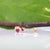 Mozambique Ruby Stud Earrings, Solid 14k Gold, 3mm Round, July Birthstone, Pair For Sale - Image 4 of 7