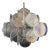 Italian Murano Chandelier, 36 Iridescent Disks For Sale