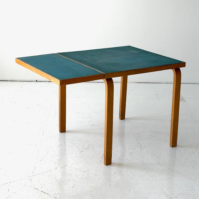 Mid-Century Modern Dl82 Drop Leaf Dining Table by Alvar Aalto for Artek For Sale - Image 3 of 12