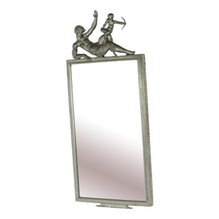 Pewter Mirror by Thorwald Alef for Svenskt Tenn For Sale