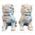 Palm Beach Chic White Foo Dog Guardian Lion Sculptures Primed – A Pair For Sale