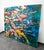 Mid 20th Century Oil Painting Koi Fish Textured Signed Romero Abstract Large 6'x7' For Sale - Image 12 of 12