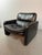 Black Leather Armchair by Titina Ammannati & Giampiero Vitelli for Brunati, Italy, 1970s For Sale - Image 10 of 11