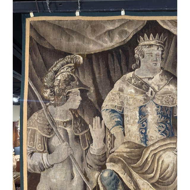 Mid-18th Century French Aubusson Historical Tapestry of Alexander the Great For Sale In Dallas - Image 6 of 15