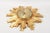 Sunburst wall clock by the brand Electrica. High-quality quartz movement by Kienzle. The clock runs absolutely reliably...