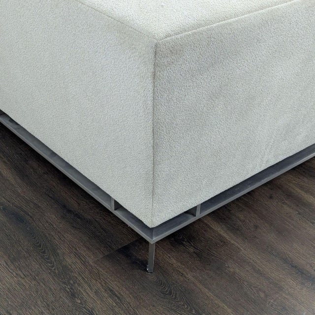 A. Rudin Modern Light Beige Sectional Sofa – Spacious L-Shaped Comfort For Sale - Image 9 of 10
