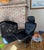 Black Leather Swivel Recliner Lounge Chair by Toshiyuki Kita for Cassina, Made in Italy For Sale - Image 9 of 18