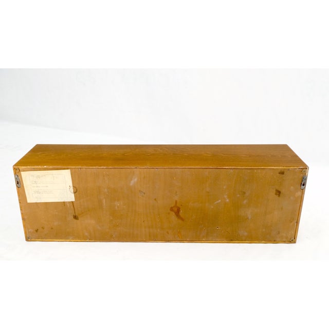 Mid-Century Modern Sliding Glass Doors 4 Bays Stacking or Hanging Bookcase For Sale - Image 9 of 17