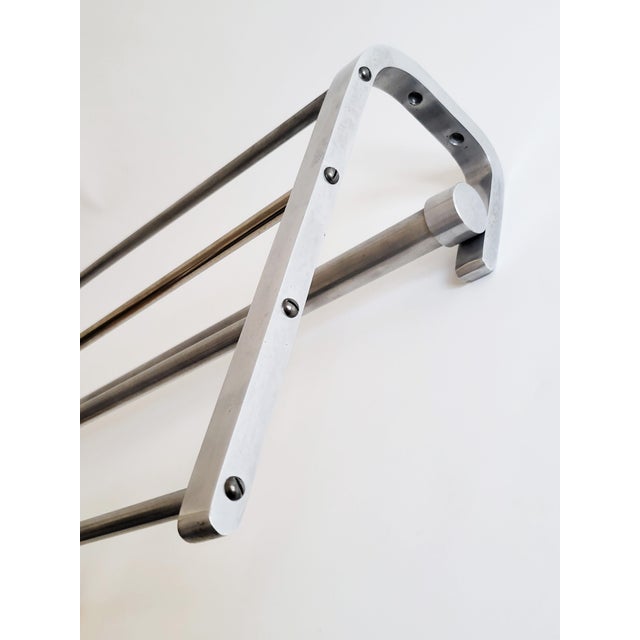 Metal Art Deco Wall Rack, 1930s For Sale - Image 7 of 13