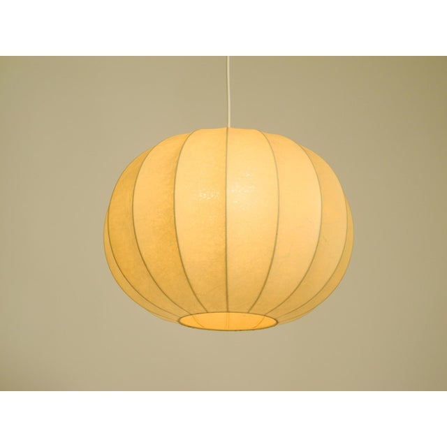 Small Cocoon Pendant Lamp, 1960s For Sale - Image 4 of 14
