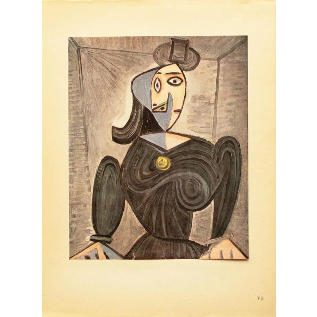 1940s 1943 After Pablo Picasso, "Portrait" First French Edition Offset Lithograph For Sale - Image 5 of 10