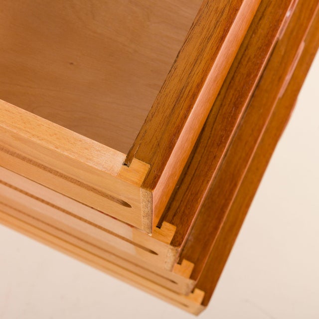 Ergo Three-Bay Free-Standing Teak Wall Unit by John Texmon, Norway, 1960s For Sale - Image 12 of 18