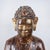 Late 20th Century Late 20th Century Painted and Parcel Gilt Seated Buddha with Presentation Stand For Sale - Image 5 of 8