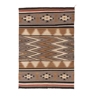 Vintage Navajo Style Rug 3'9 X 5'4