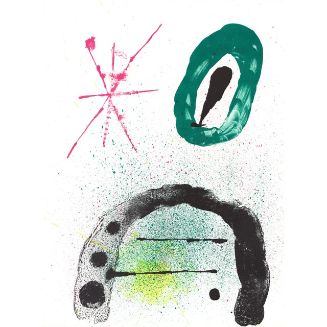 Original lithograph Diptych by Joan Miró published in 1963 by Maeght Éditeur for Derrière Le Miroir 139-140. Sheet size:...