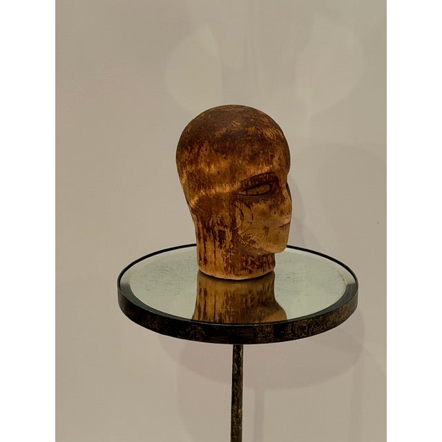 Spanish Round Gilded Iron & Mirrored Martini Table For Sale - Image 11 of 11