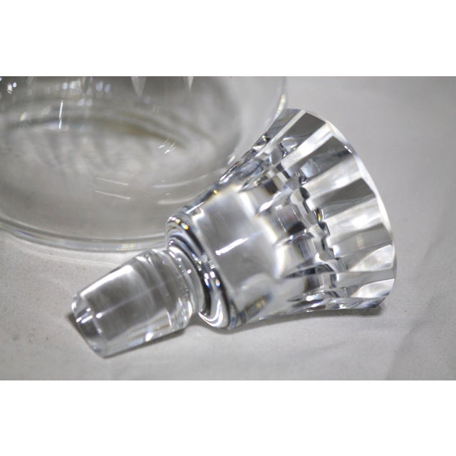 Art Deco Flawless Discontinued Baccarat Piccadilly Crystal Decanter, Original Charm For Sale - Image 3 of 10