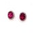 Traditional Tourmaline Diamond Stud Earrings 14k Gold 2.27 TCW Certified For Sale - Image 3 of 8