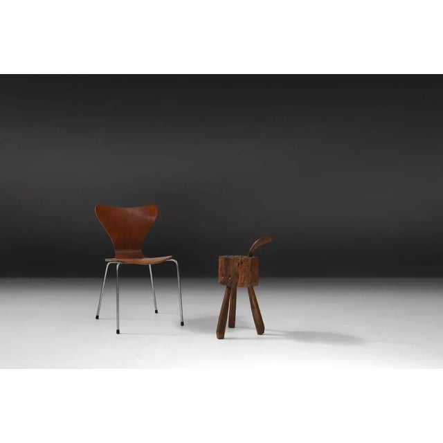 19th Century Handmade Stool For Sale - Image 10 of 11