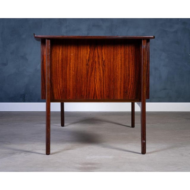 Vintage Rosewood Desk by Svend Åge Madsen for H.P. Hansen, 1960s For Sale - Image 12 of 18