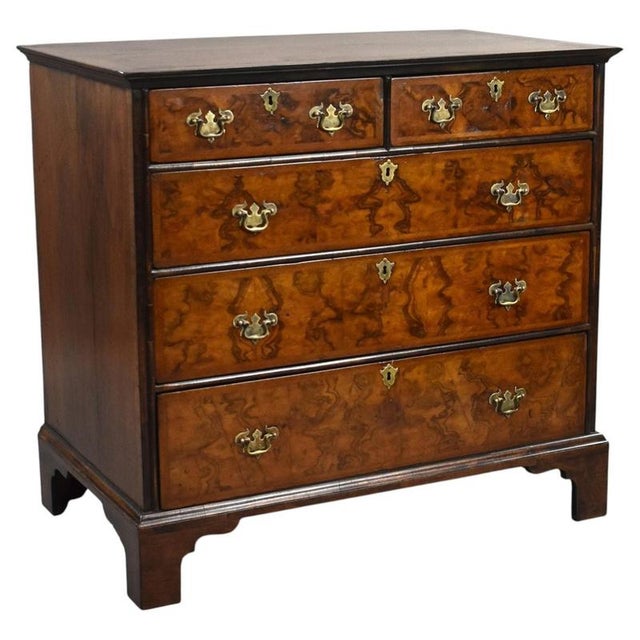 George Iii Burr Walnut Chest of Drawers, 1800 For Sale - Image 10 of 10