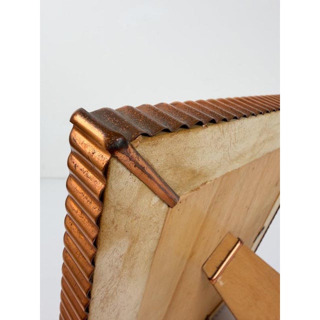 Mid-Century Modern Italian Embossed Copper Tabletop Picture Frame, 1930s For Sale - Image 18 of 18